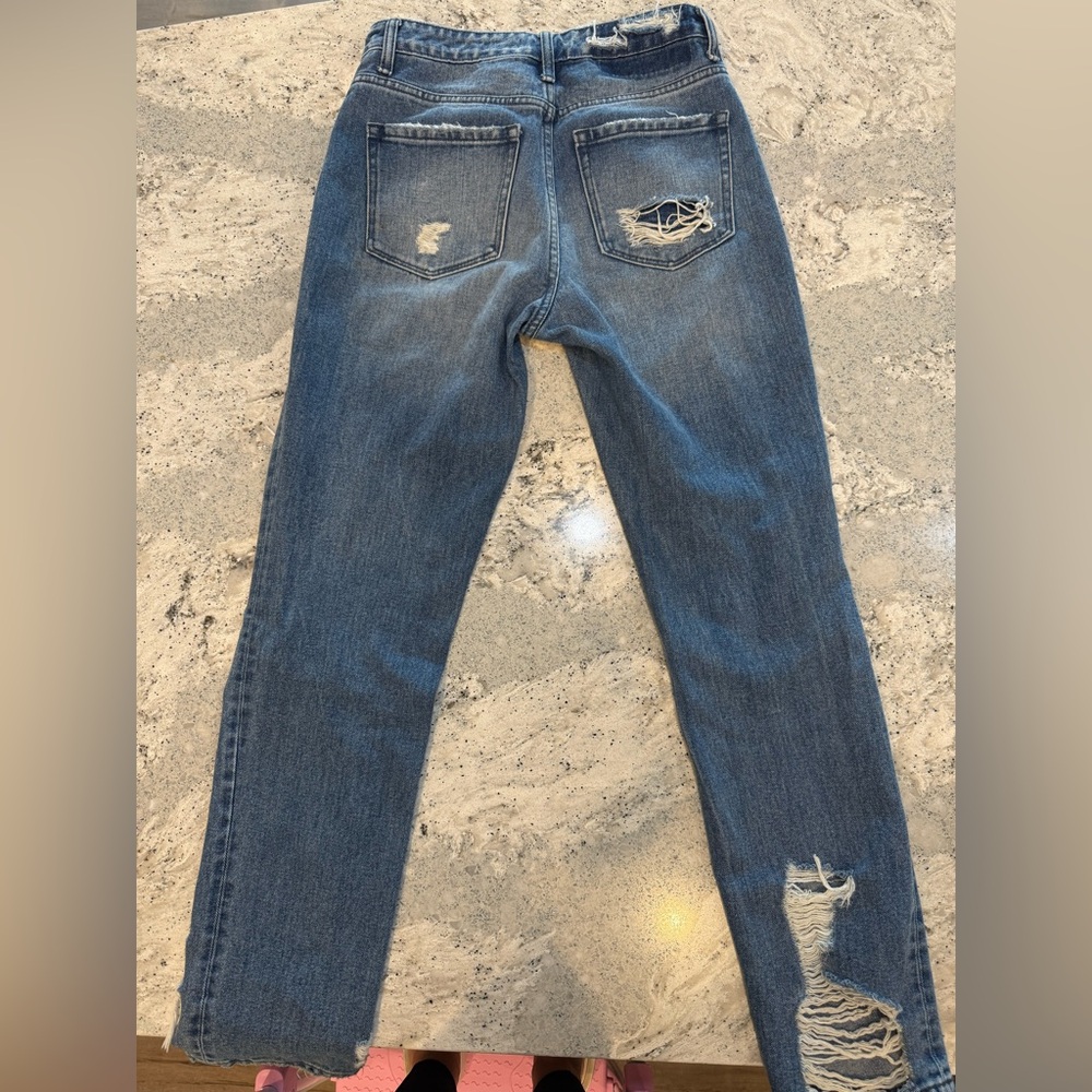Flying Monkey Ripped Blue Jeans - Picture 3 of 6
